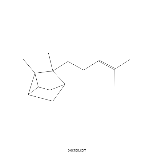 &alpha;-Santalene 2D chemical structure