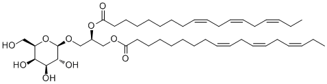 1,2-Di-O-linolenoylglycerol 3-O-&beta;-D-galactopyranoside 2D chemical structure