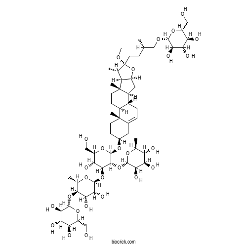 Taccafurostanoside A 2D chemical structure