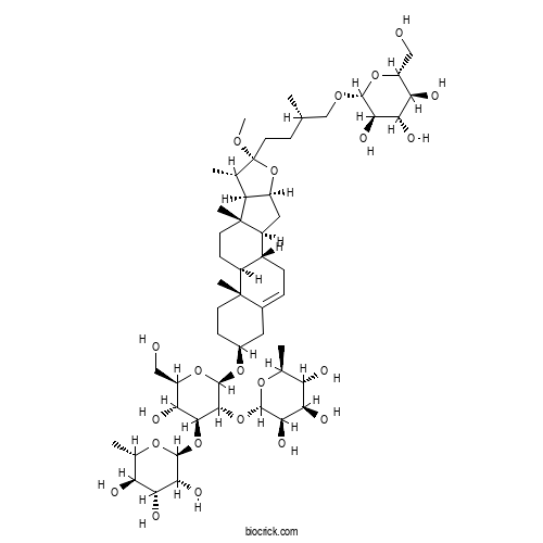 Taccafurostanoside B 2D chemical structure
