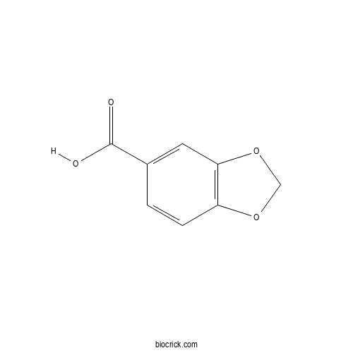 Piperonylic acid 2D chemical structure