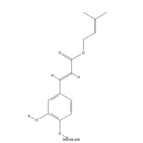 3-Methyl-2-butenyl caffeate 2D chemical structure