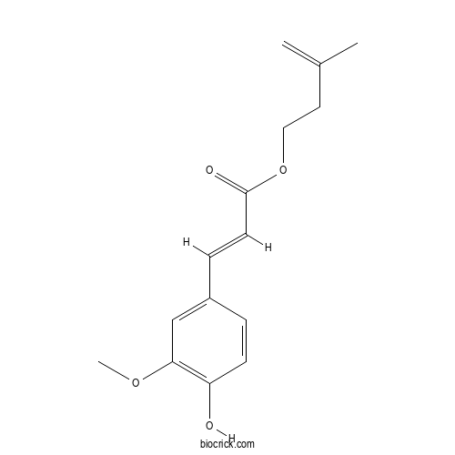 Isopent-3-enyl ferulate 2D chemical structure