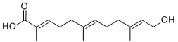 12-Hydroxy-2,6,10-trimethyldodeca-2,6,10-trienoic acid 2D chemical structure