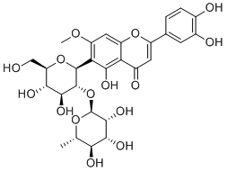 Swertiajaponin 2''-O-rhamnoside 2D chemical structure