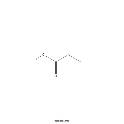 Propionic acid 2D chemical structure