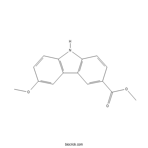 Methyl 6-methoxycarbazole-3-carboxylate 2D chemical structure