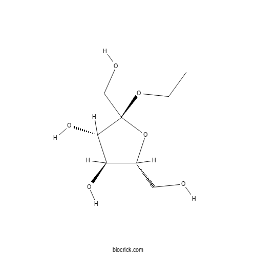 Ethyl &alpha;-D-fructofuranoside 2D chemical structure