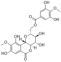 11-O-(4'-O-Methylgalloyl)bergenin 2D chemical structure