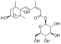 Dihydrophaseic acid &beta;-D-glucopyranosyl ester 2D chemical structure