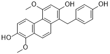 1-(4-Hydroxybenzyl)-4,8-dimethoxy-2,7-phenanthrenediol 2D chemical structure