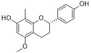 7,4'-Dihydroxy-5-methoxy-8-methylflavan 2D chemical structure