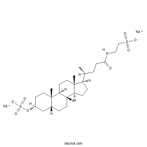 3-Sulfotaurolithocholic acid disodium salt 2D chemical structure