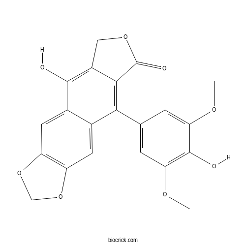 4'-Demethyldehydropodophyllotoxin 2D chemical structure