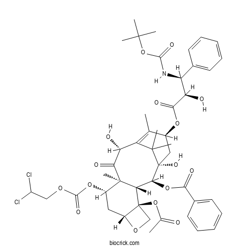 7-O-2,2-Dichloroethoxycarbonyldocetaxel 2D chemical structure