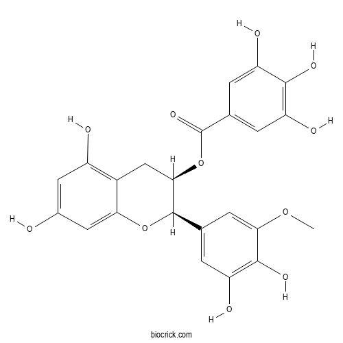 (-)-Epigallocatechin 3'-O-methylether gallate 2D chemical structure